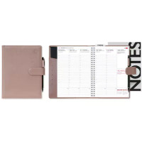 Viikkomuistio Premium 2026 viikkokalenteri roosa 148 × 210mm