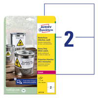 Säänkestävä tarra Avery L4717-20 210 x 148 mm /40 tarraa