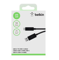 3.1 USB-C to USB-A kaapeli 1m musta