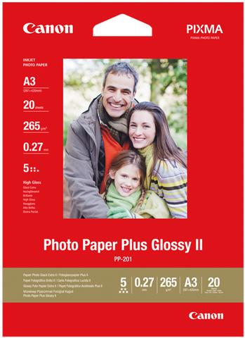Valokuvapaperi A3 PP-201 Photo Paper Plus II 265g (20)