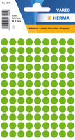 Neonvihreä pyöreä 8mm merkintätarra 540kpl paketissa
