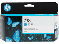 HP 738 Cyan Mustepatruuna 130ml
