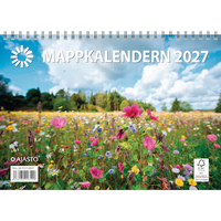 Mappkalendern 2027, Ruotsinkielinen, tasku joka kuukaudelle