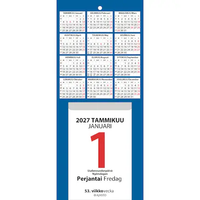 Päivälehtiö 2027 seinälle, yksi päivä kerrallaan