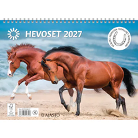 Hevoset 2027  seinäkalenteri – Hevosten viralliset nimipäivät