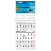 Trio 2027 seinäkalenteri, koko vuosi näkyvissä