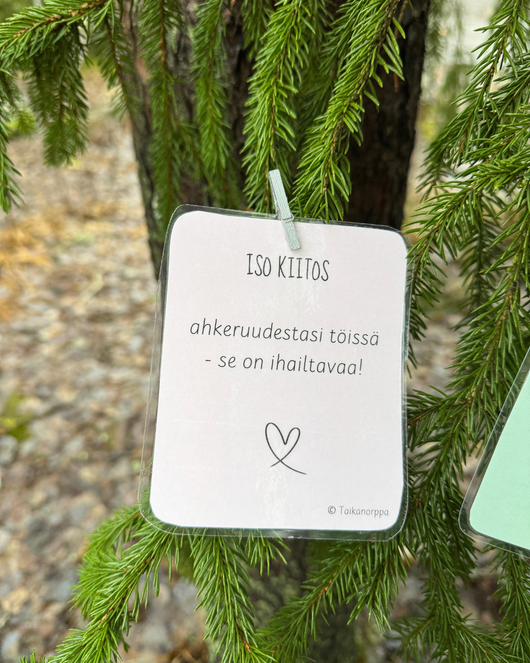 Kiitokset työkavereille (sopii toimintakauden loppuun)