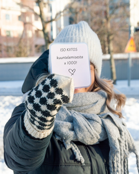 Kiitokset työkavereille (sopii toimintakauden loppuun)