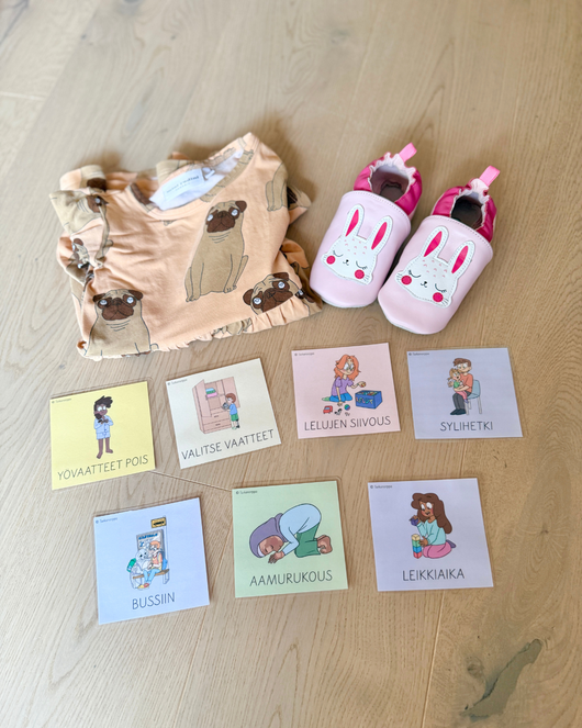 Aamutoimien kuvatuki kotiin