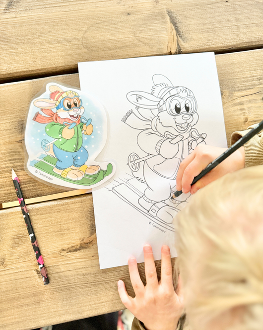 Talviset värityskuvat