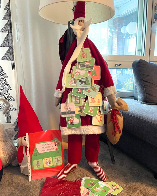 Jouluiset laulukuvakortit