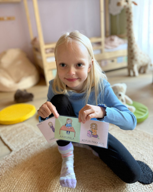 Aamutoimien kuvatuki kotiin