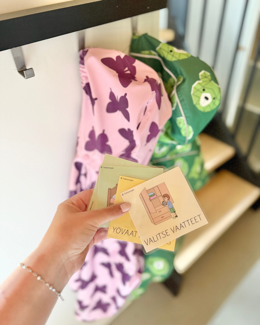 Aamutoimien kuvatuki kotiin