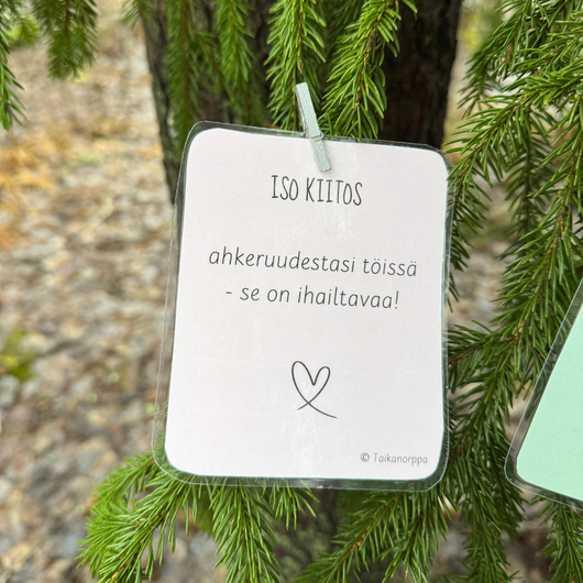 Kiitokset työkavereille (sopii toimintakauden loppuun)