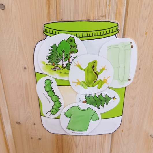 Väripurkit värien opetteluun