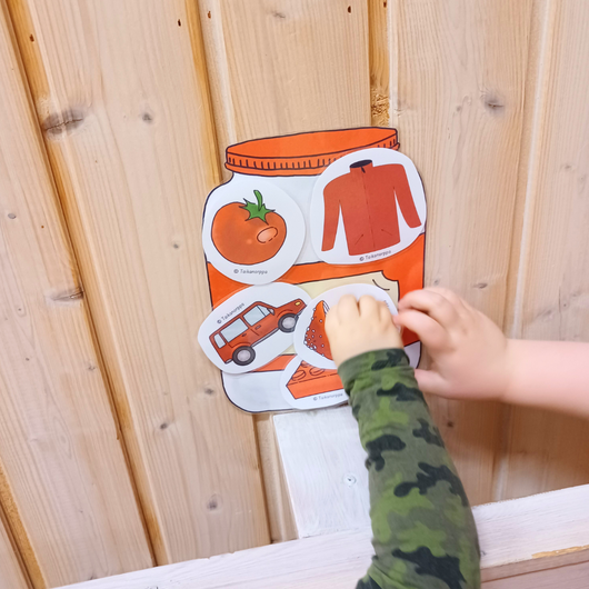 Väripurkit värien opetteluun