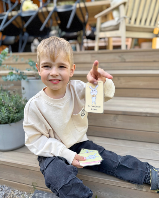 Toiminnanohjauskortit (ja kuvatuki) pupun kanssa 