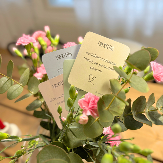 Kiitokset työkavereille (sopii toimintakauden loppuun)