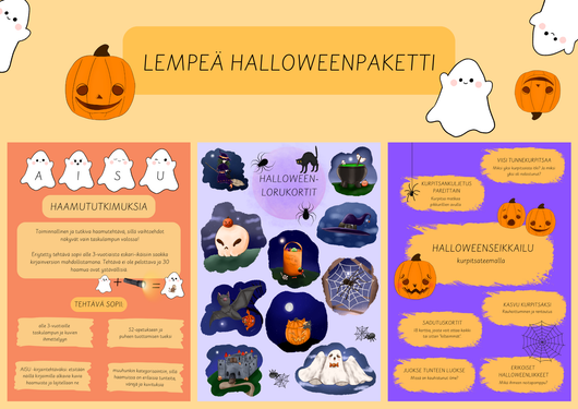 Lempeä halloweensetti lapsille (3 tuotetta)