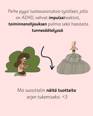 Suosituksia perheille siirtymiin, rauhoittumiseen ja toiminnanohjaukseen