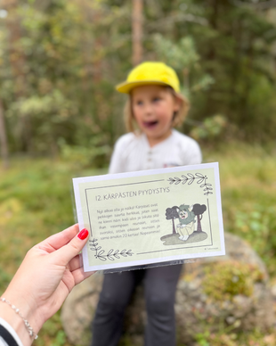 Peikkometsän tarinallinen suujumppa + suujumppakortit