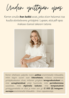Opas uudelle yrittäjälle - nämä asiat olisin halunnut tietää heti!