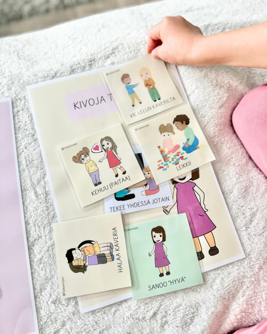 30 kivaa kaveritekoa vai ei -kaveritaitomateriaali