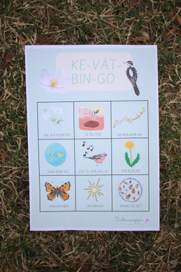 Ilmainen kevätbingo varhaiskasvatukseen tai perheille kotiin!