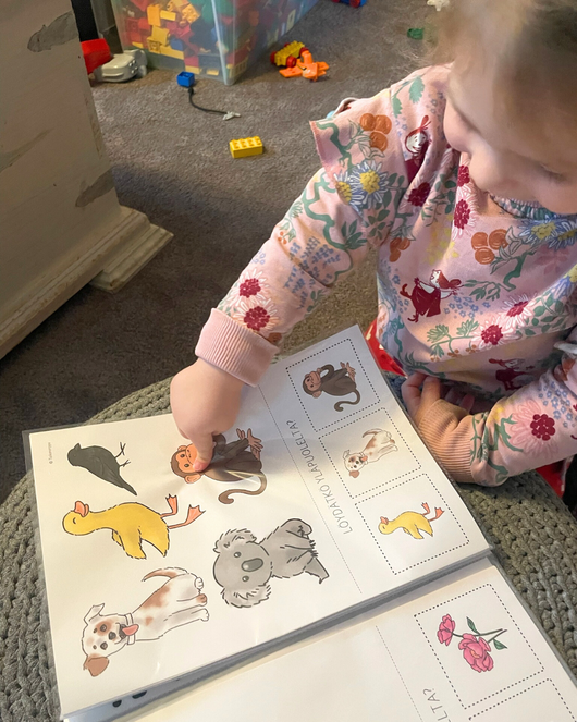 Löydätkö yläpuolelta? (alle 3-vuotiaille)