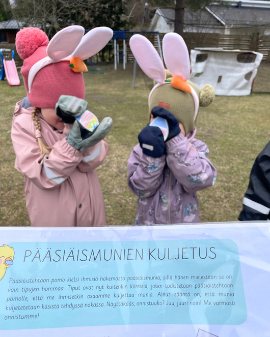 Pääsiäistipun hellyyttävä liikuntarata 