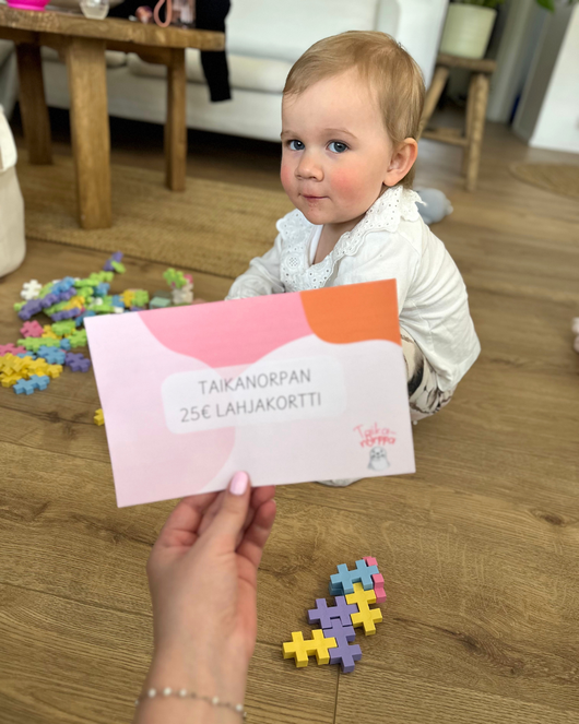 50€ lahjakortti kollegalle, varhaiskasvattajalle tai läheiselle