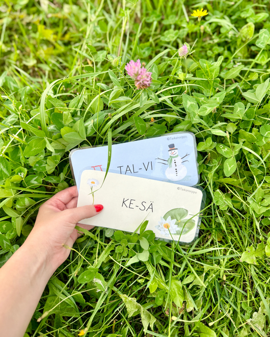 Vuodenaikakortit sekä numerokortit (1-204)