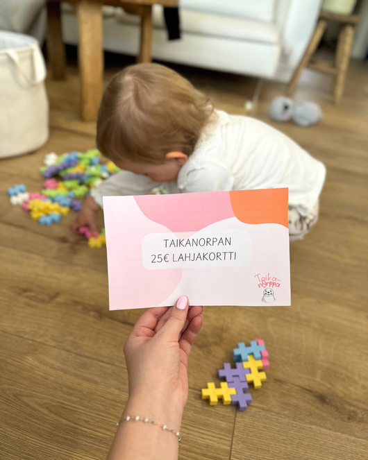 50€ lahjakortti kollegalle, varhaiskasvattajalle tai läheiselle