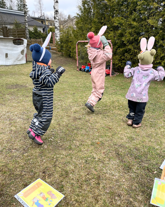 Pääsiäistipun hellyyttävä liikuntarata 