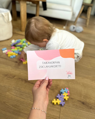 25€ lahjakortti päiväkodin henkilöstölle tai perhepäivähoitajalle