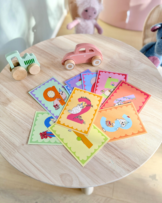 Ennakkomyynti: Fyysiset syntymäpäiväkortit vuosista 1-10