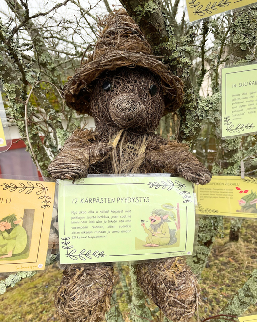 Peikkometsän tarinallinen suujumppa + suujumppakortit