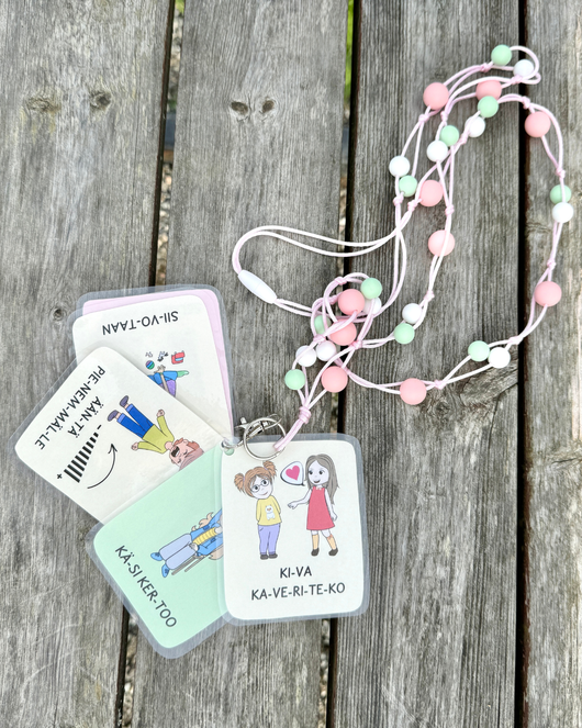 Toiminnanohjauskortit lapsihahmoilla 