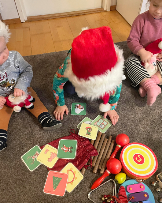 Jouluiset laulukuvakortit