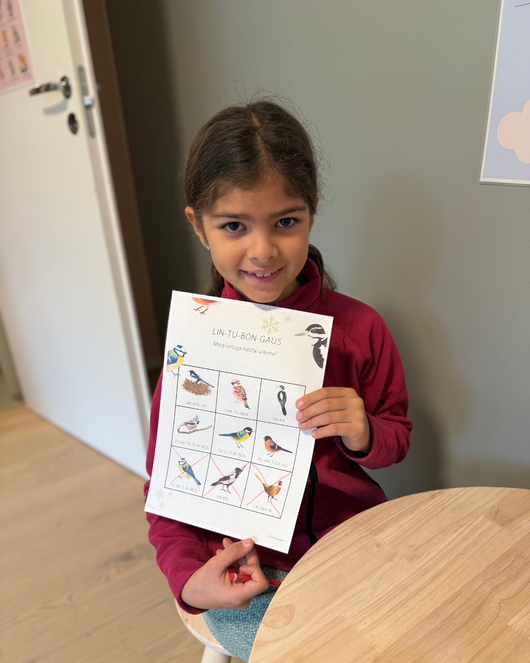 Materiaalia talvilintujen parissa (lasten pihabongaus 24.–25.1.2026)