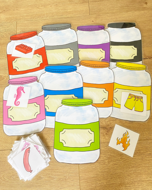 Väripurkit värien opetteluun