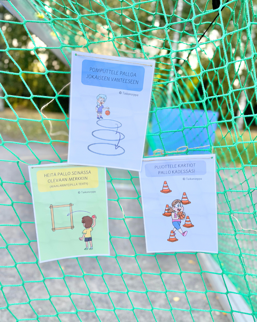 Pallorata (pomputtelu, kiinniotto, vierittäminen ja heittäminen)