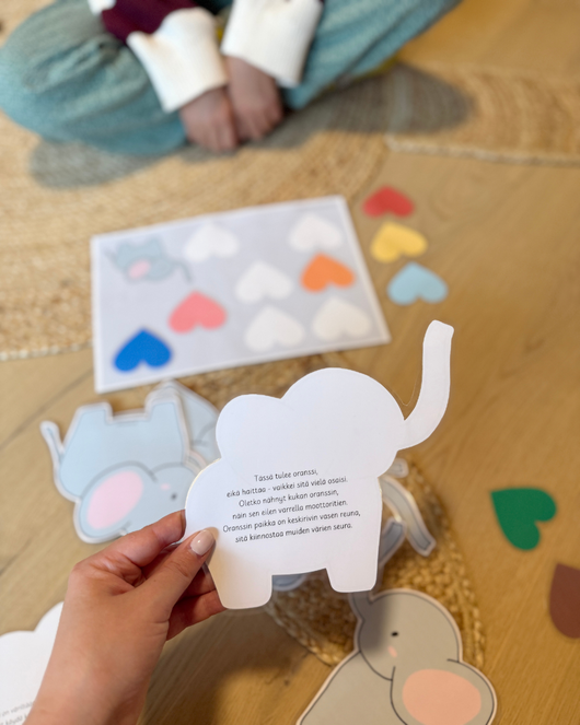 Norsupäättelylorut värien opetteluun 