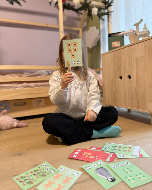 Yhdistä nopan silmäluku kuvaan