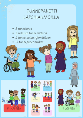 Tunnepaketti lapsihahmoilla