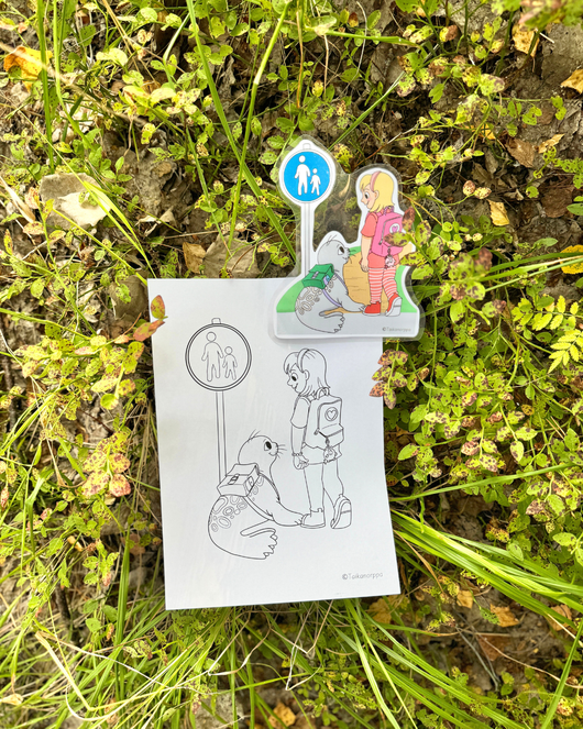 Värityskuvia liikenneturvallisuusviikkoon (7.-11.9.2026)