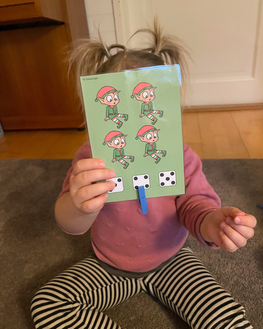 Yhdistä nopan silmäluku kuvaan