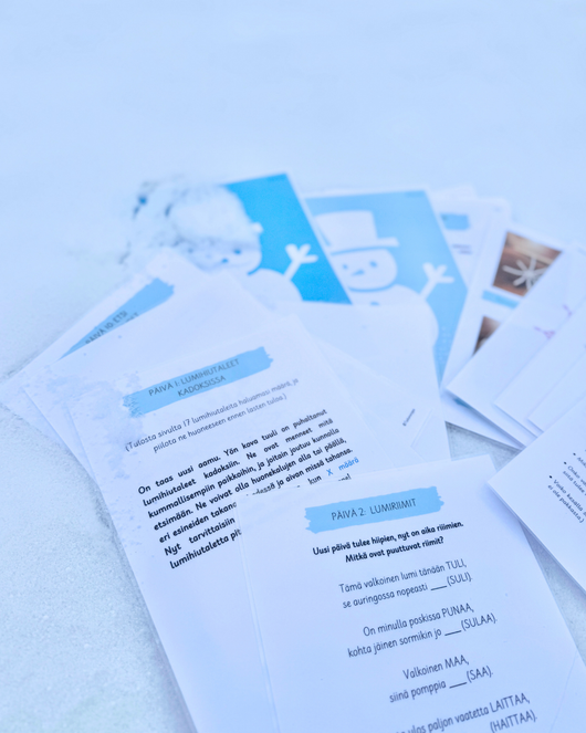 Lumiprojekti (sopii lumipäiviin 18.1.2026)