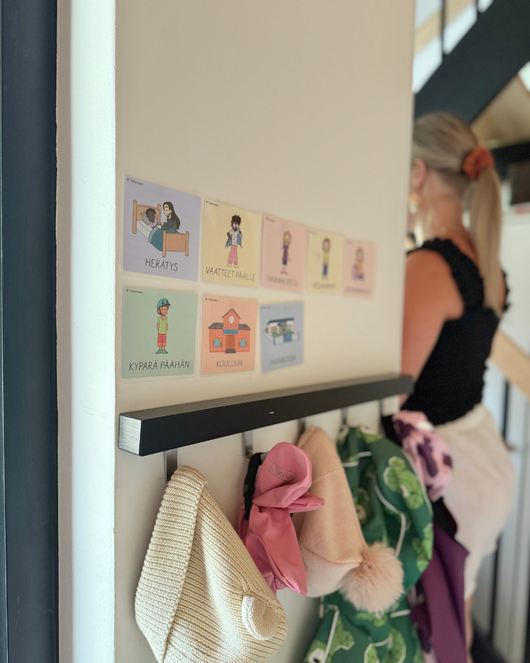 Aamutoimien kuvatuki kotiin