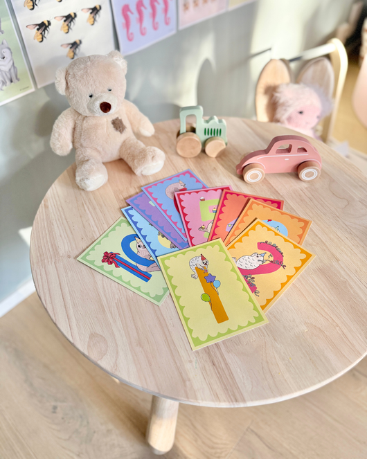 Ennakkomyynti: Fyysiset syntymäpäiväkortit vuosista 1-10